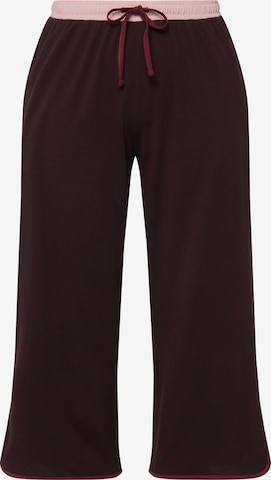 Pantalon de pyjama Ulla Popken en violet : devant