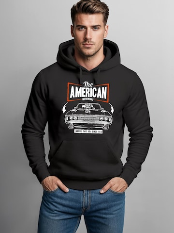 Neverless Sweatshirt 'American Muscle Car' in Black
