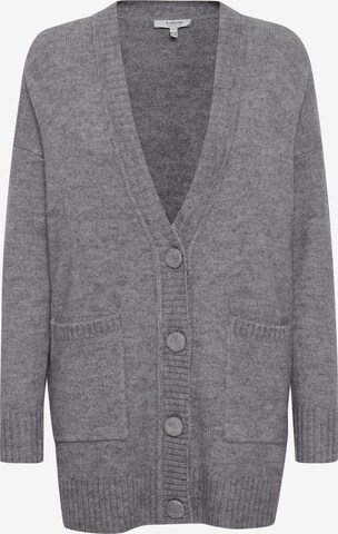 b.young Oversized Cardigan 'BYOKIRA' in Grey: front