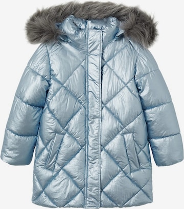 MANGO KIDS Winter Jacket 'Marine' in Blue: front