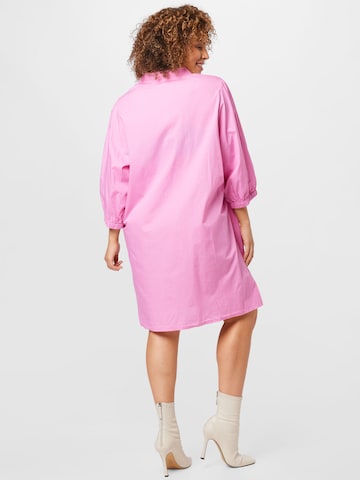 Noisy May Curve Shirt Dress 'Violet' in Pink