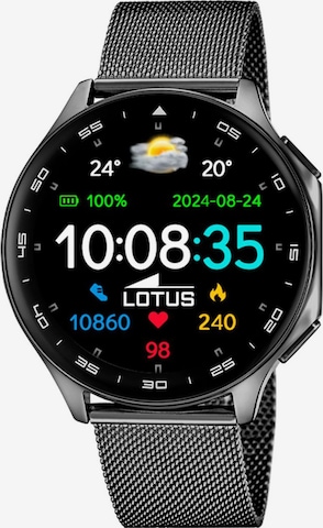 Lotus Digital Watch in Black: front