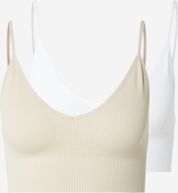 Bustier Soutien-gorge 'ONLVICKY' ONLY en beige : devant