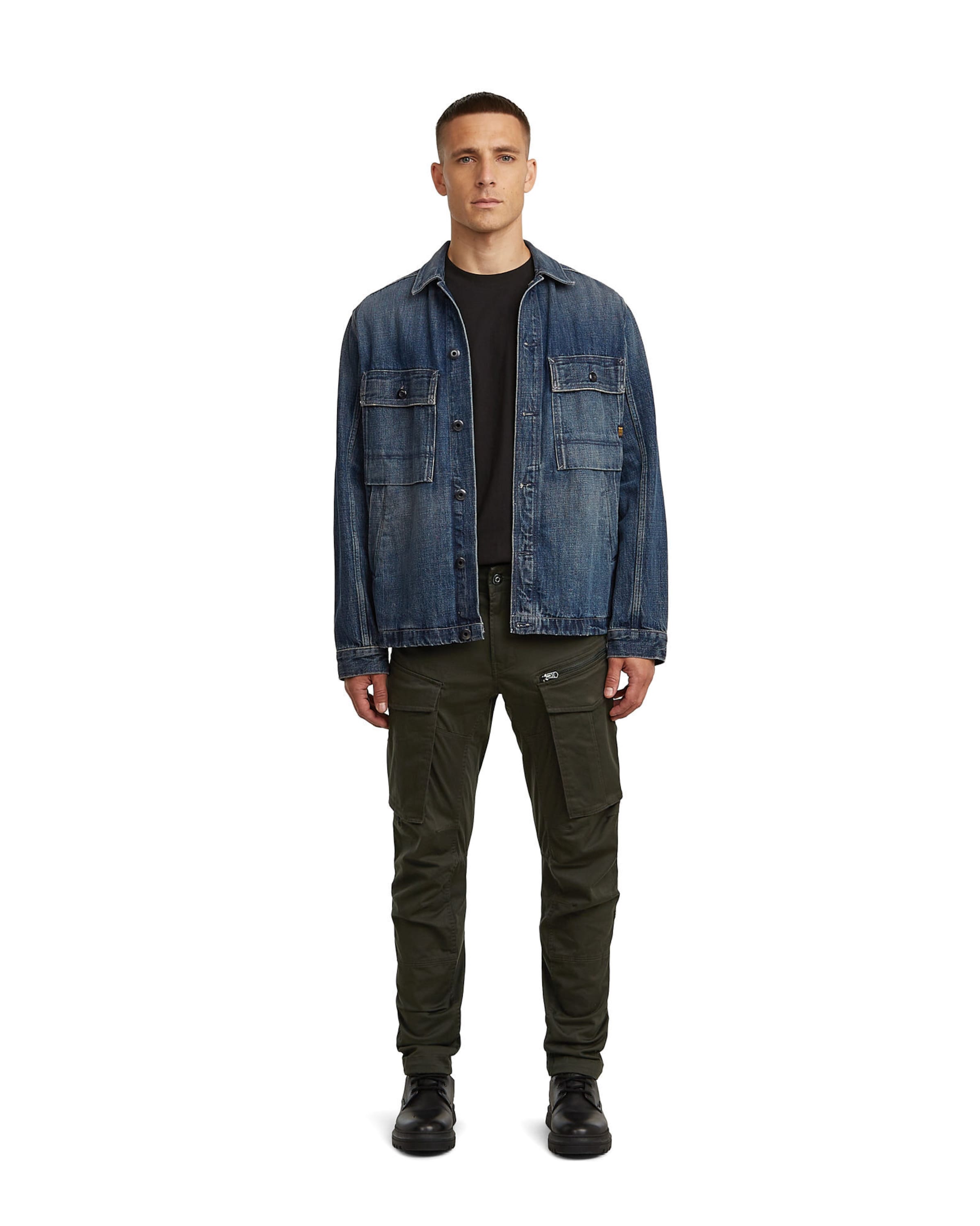 Effilé Pantalon cargo G-STAR en gris