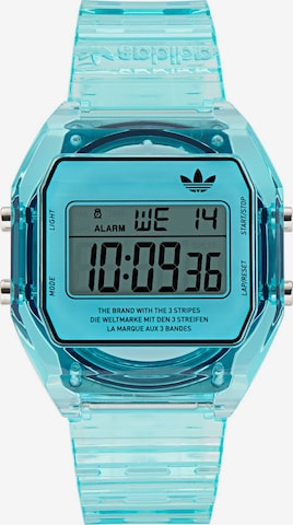 ADIDAS ORIGINALS Digitaluhr 'DIGITAL TWO CRYSTAL' in Blau: Vorderseite