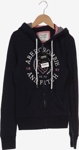 Abercrombie & Fitch Sweatshirt & Zip-Up Hoodie in S in Blue: front