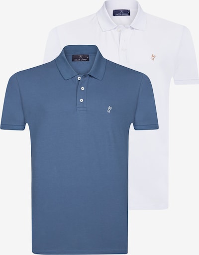 Marškinėliai iš Jacey Quinn, spalva – mėlyna / ruda / balta, Prekių apžvalga