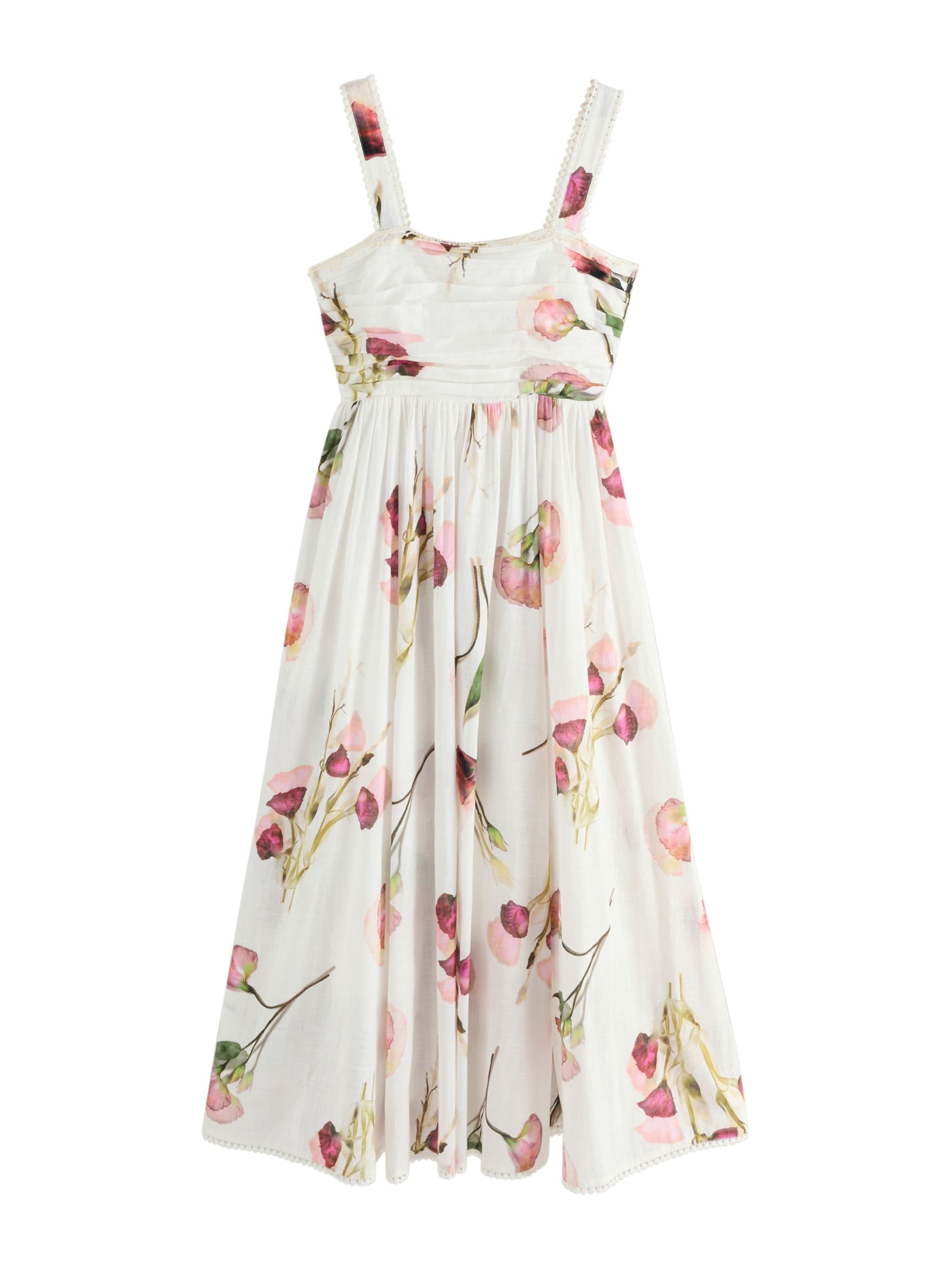 Next Vestido de verano en verde claro / lila oscuro / rosa / blanco, Vista del producto