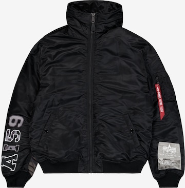 Veste d’hiver ALPHA INDUSTRIES en noir : devant