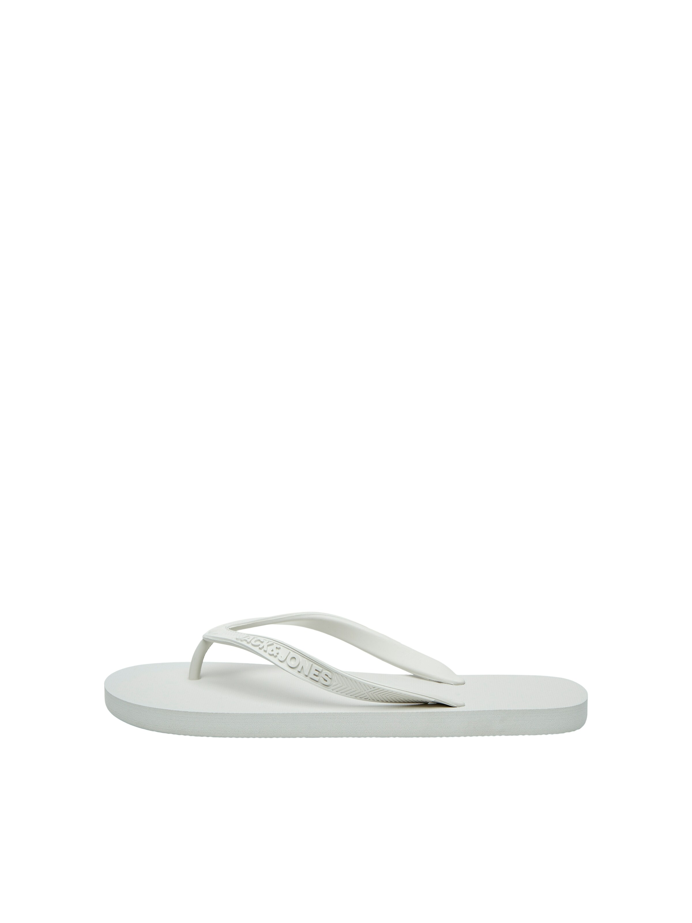 Flip-flops de la JACK & JONES pe bej: față