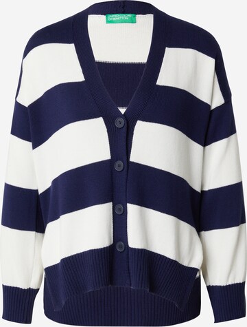 UNITED COLORS OF BENETTON Knit Cardigan in Blue: front