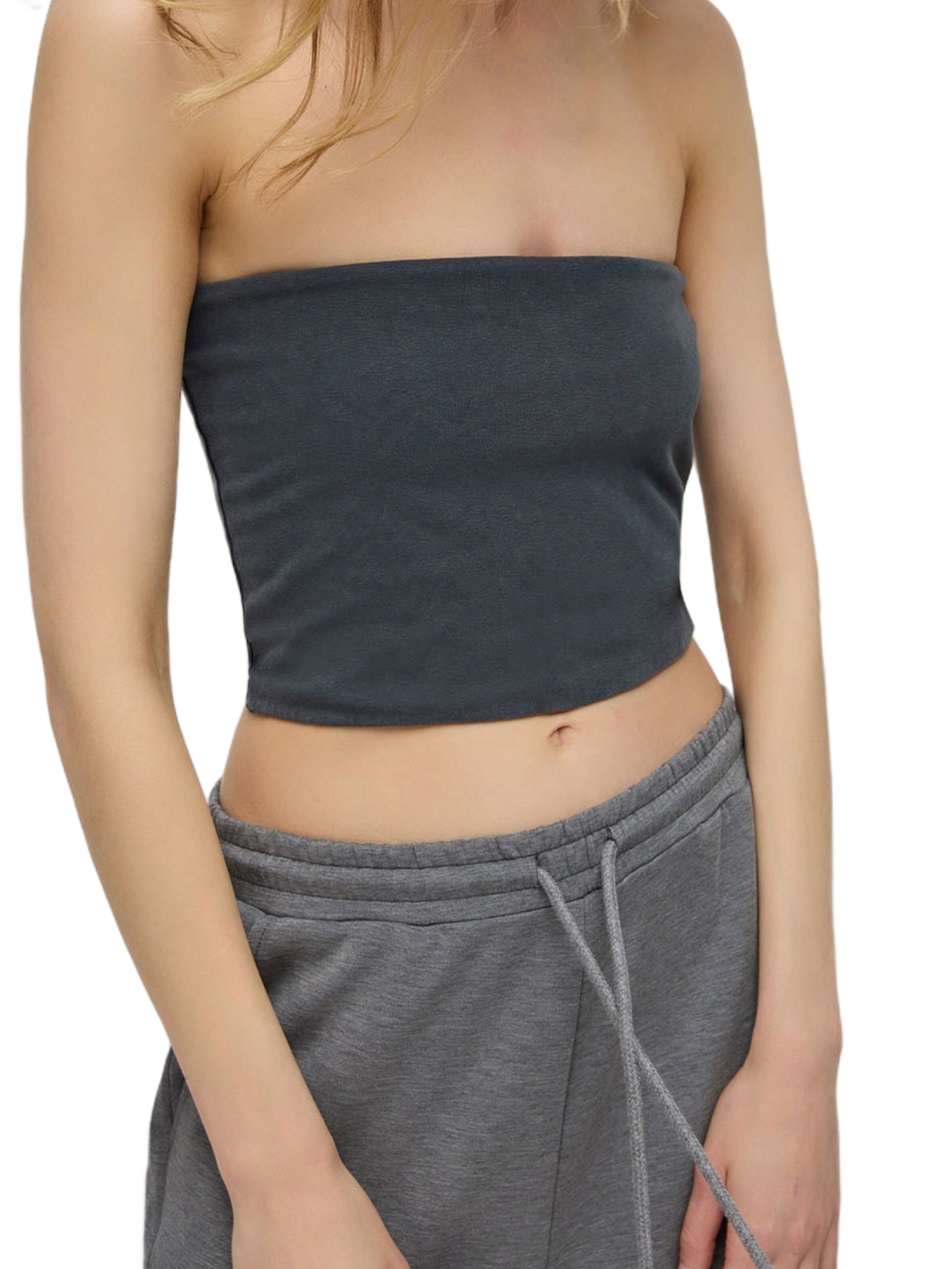 No Matter What Top in Grey