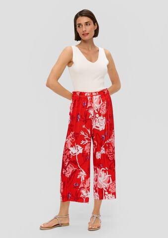 s.Oliver BLACK LABEL Wide leg Pants in Red