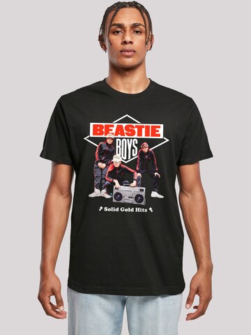 F4NT4STIC Shirt in Zwart: voorkant