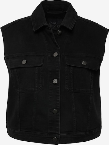 Ulla Popken Vest in Black: front