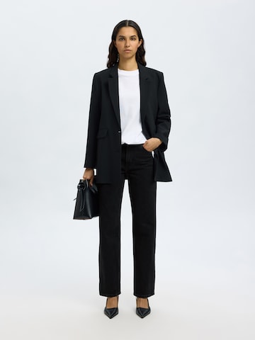 Wide Leg Jean 'SLFBEA-KORI' SELECTED en noir