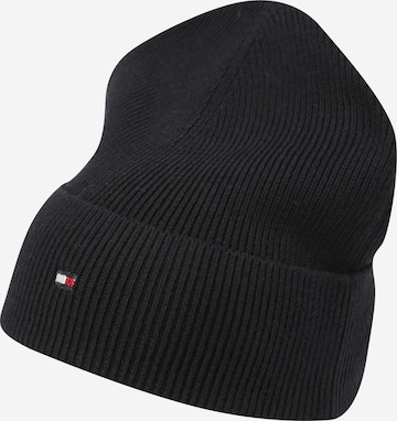 TOMMY HILFIGER Beanie 'Essential' in Black: front