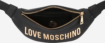 Love MoschinoPojasna torbica 'Bold Love' - crna boja