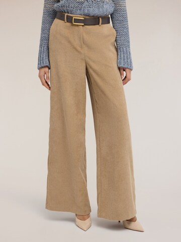 MOTIVI Wide leg Trousers in Beige
