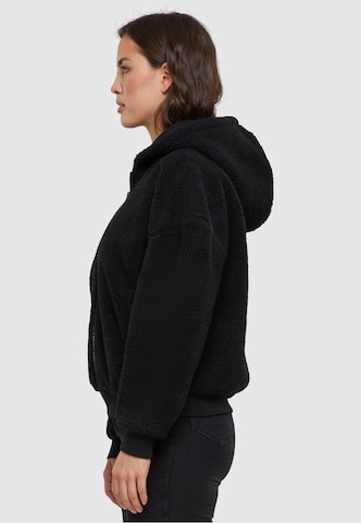 Urban Classics Zip-Up Hoodie in Black