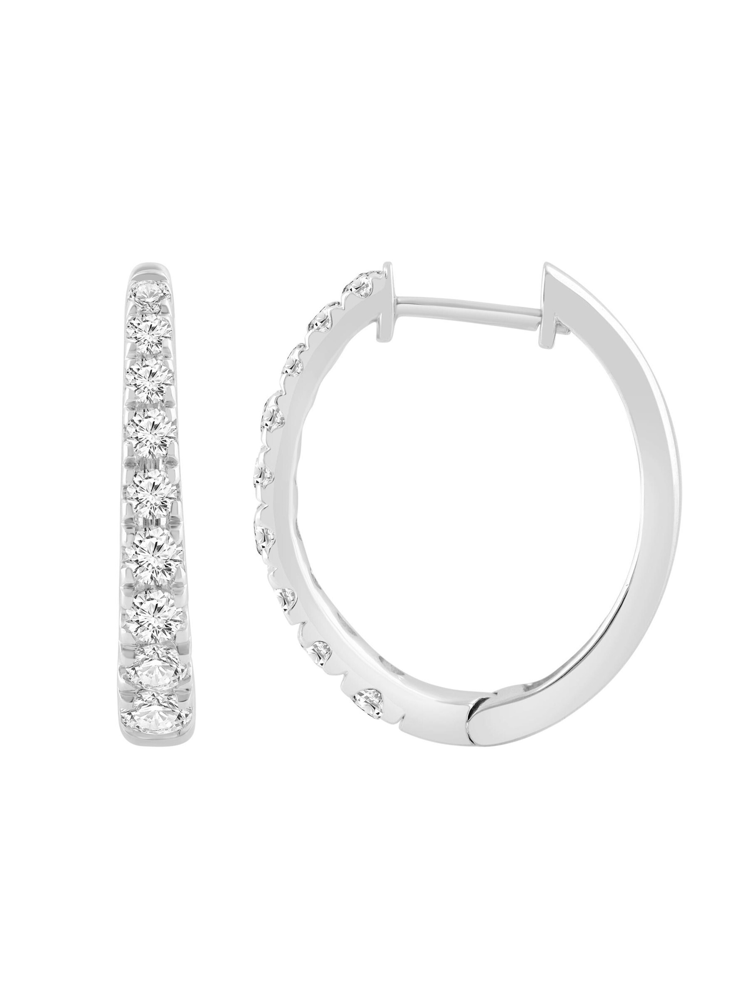 ETHISHER DIAMANTEN Ohrringe‌‌‌‌‌‌‌ in Silber