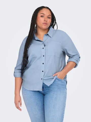ONLY Carmakoma Blouse 'CARYasmin' in Blauw: voorkant