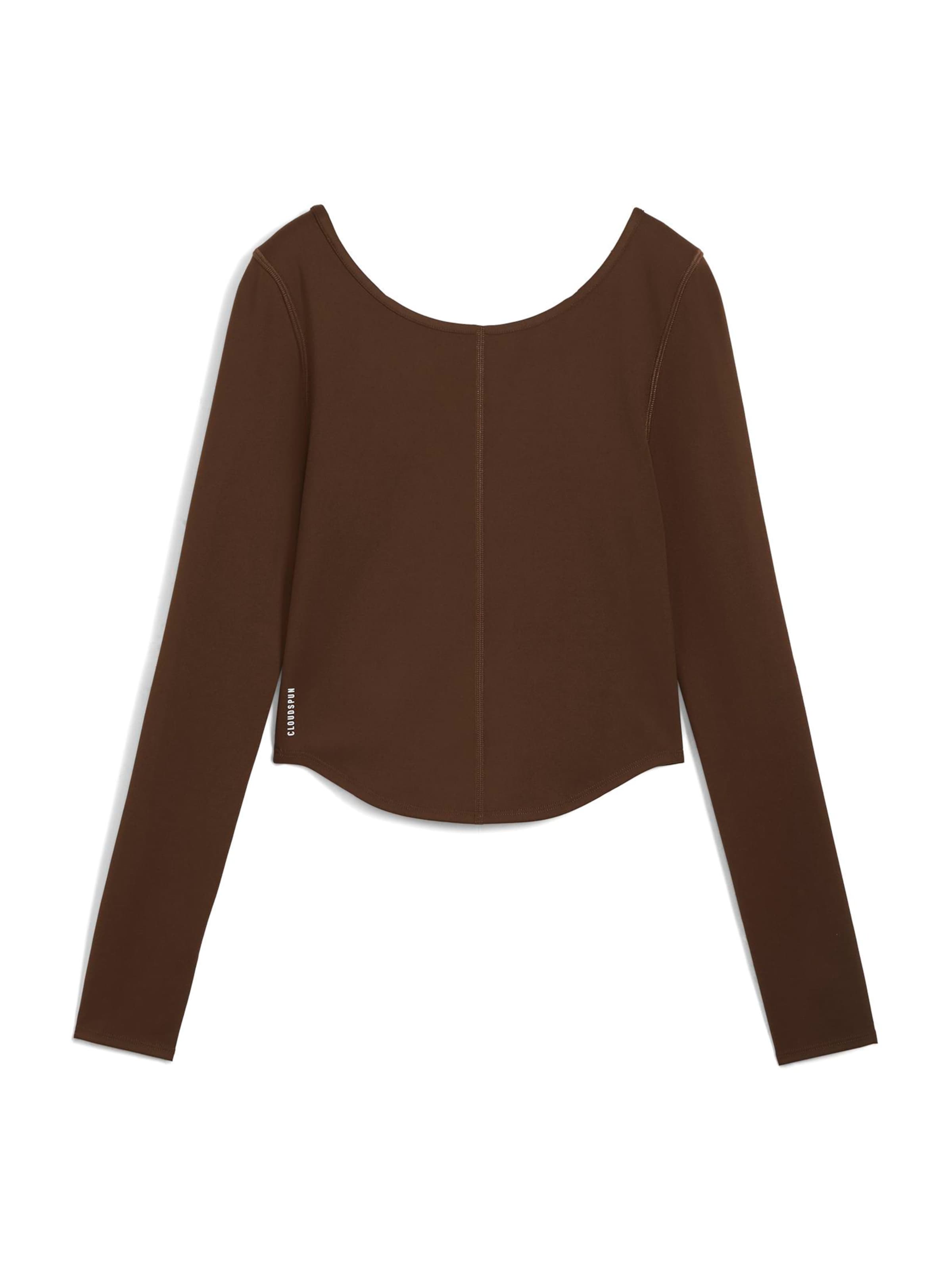 PUMA Λειτουργικό μπλουζάκι 'CLOUDSPUN' σε καφέ: μπροστά