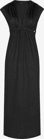 Chic by Lirette Jurk 'Kimono dress Natural' in Zwart: voorkant