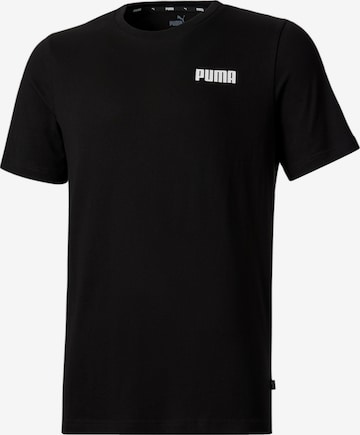 PUMA T-Shirt 'Essentials' in Schwarz: front