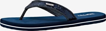 Tongs ESPRIT en bleu : devant