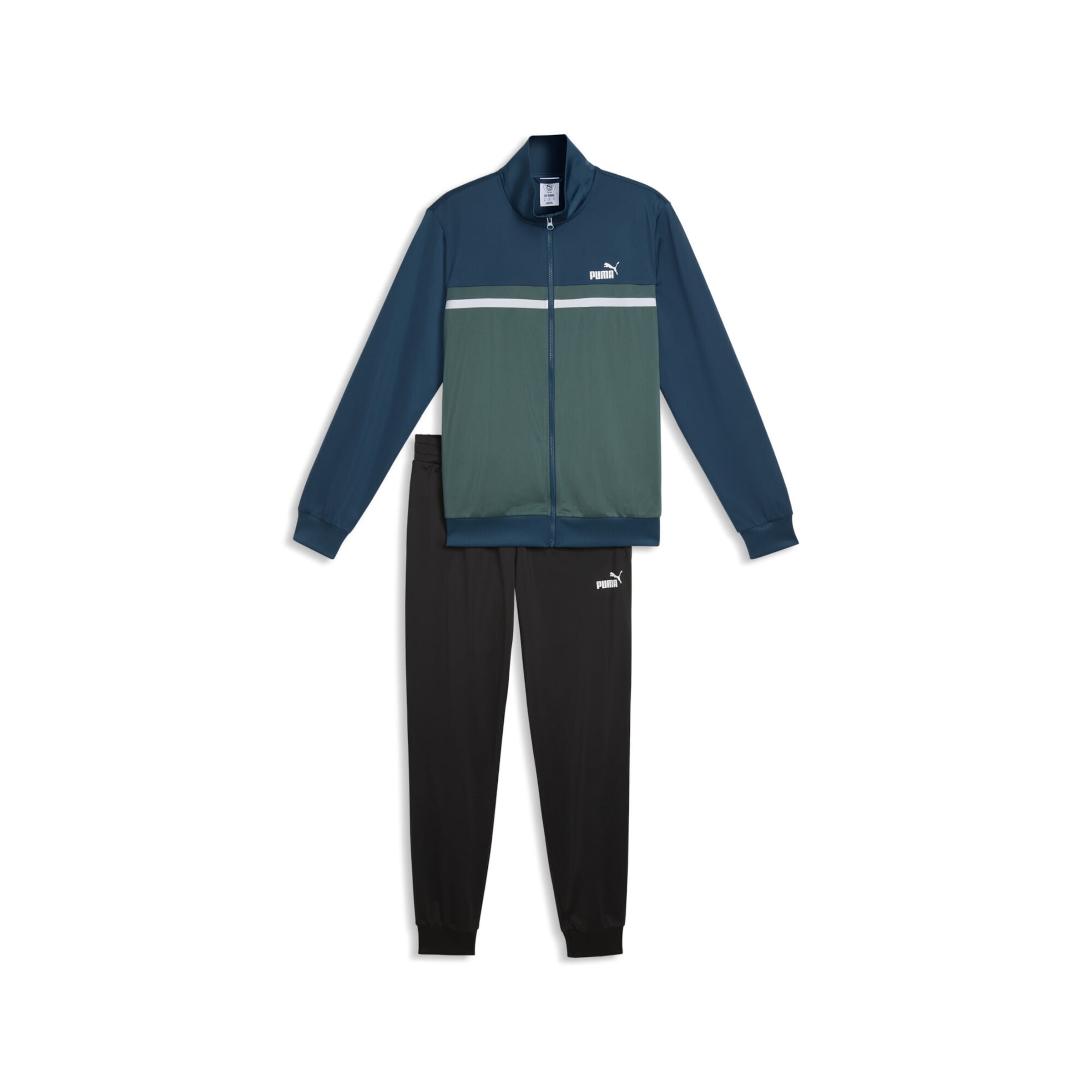 PUMA Trainingspak in Blauw: voorkant