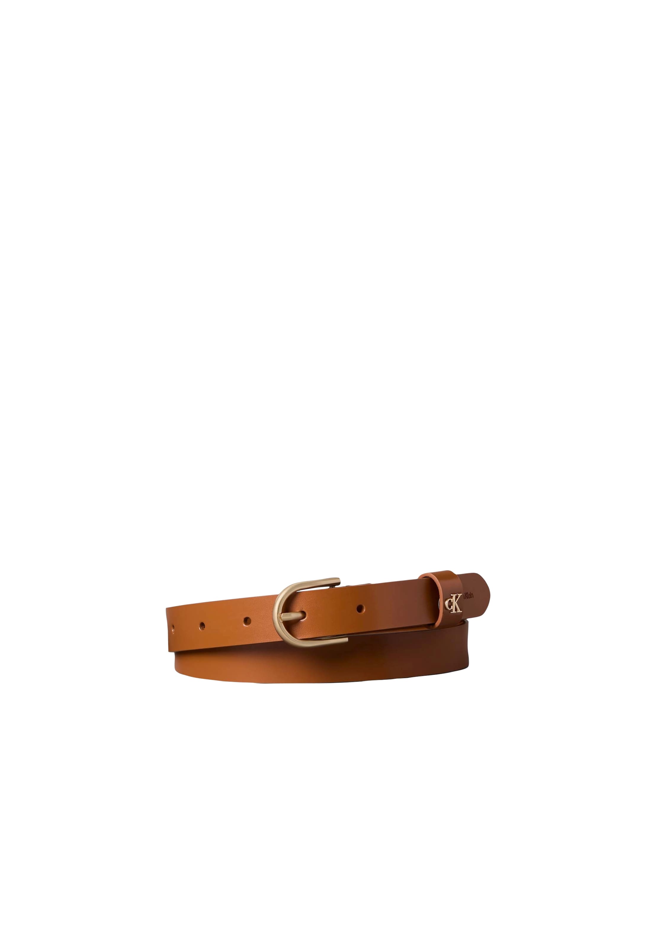 Ceinture Calvin Klein en marron : devant