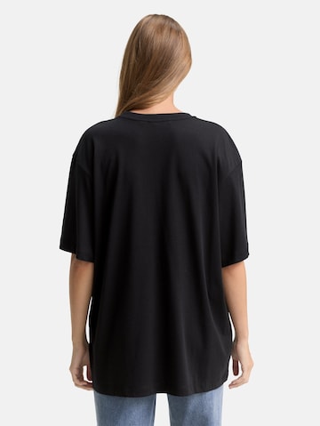 TOM TAILOR DENIM Shirt in Zwart