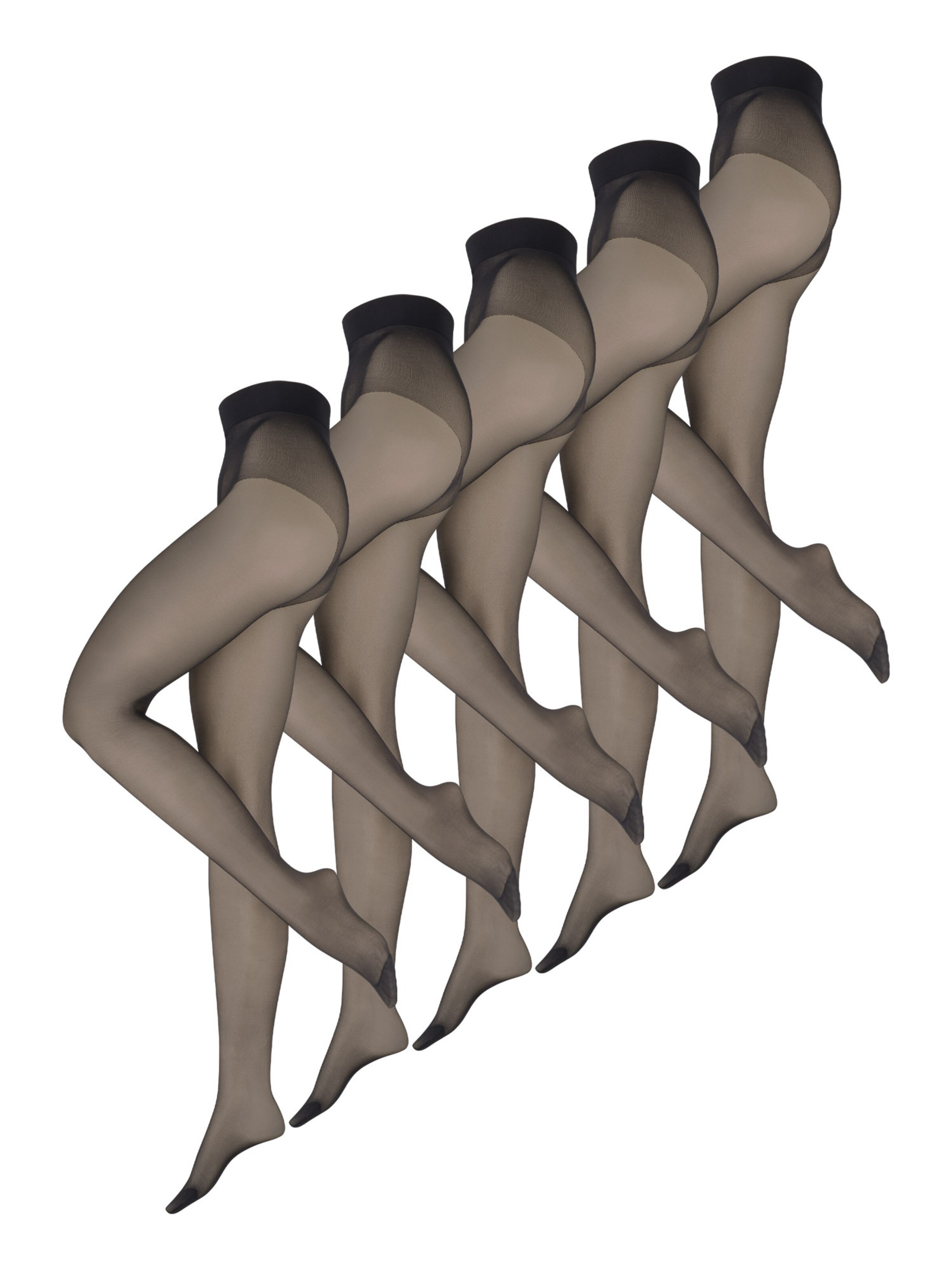 Nur Die Feinstrumpfhose ' Goodbye Laufmaschen Energy 20 DEN ' in Schwarz: Vorderseite