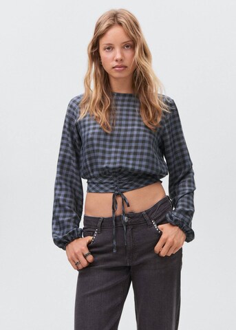 MANGO TEEN Bluse 'Punkt' in Grau: Vorderseite