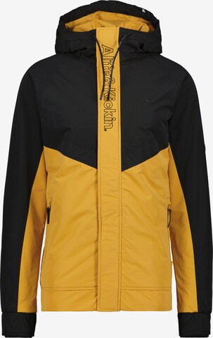 Alife and Kickin Winter Jacket in Yellow: front