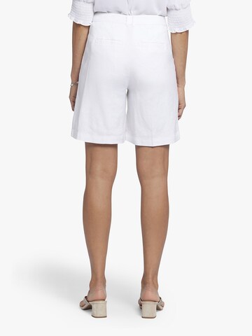 NYDJ Loose fit Pleat-front trousers in White