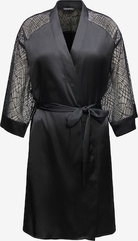 juoda TRIUMPH Chalatas 'A Weekend To Remember': priekis