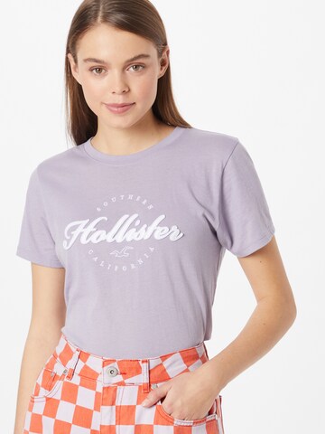 HOLLISTER Koszulka w kolorze fioletowy: przód