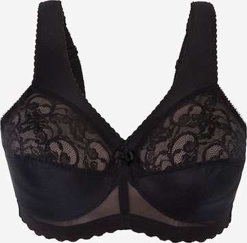 GLAMORISE T-shirt Bra in Black: front