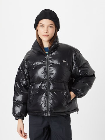 LEVI'S ® Tussenjas 'Retro Puffer' in Zwart: voorkant