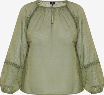 DreiMaster Klassik Blouse in Green: front