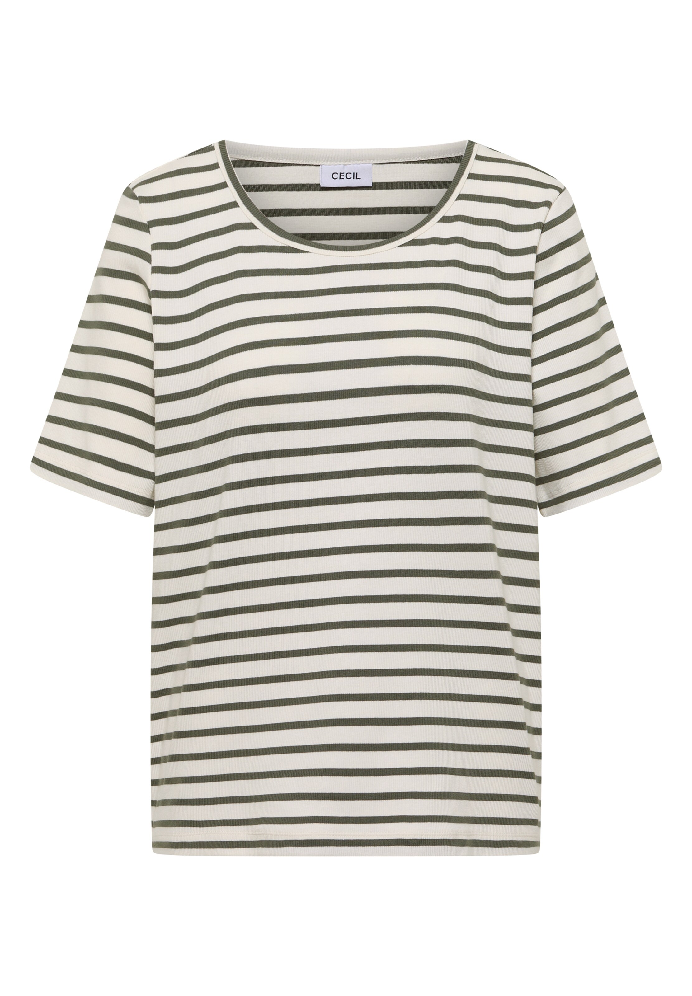 CECIL Shirt in Olive / White, Item view