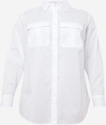 Camicia da donna 'COURTENAY' di Lauren Ralph Lauren Plus in bianco: frontale