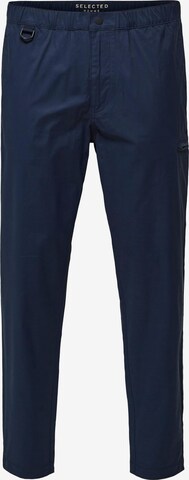Tapered Pantaloni cargo di SELECTED HOMME in blu: frontale
