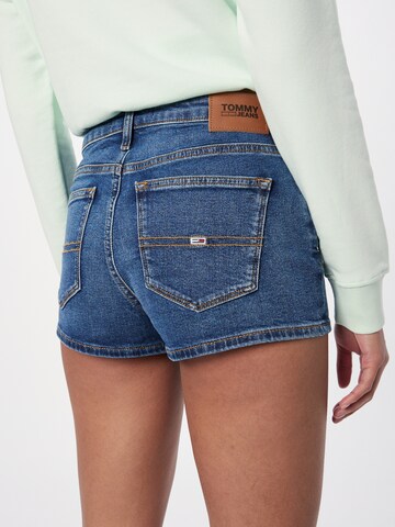 Tommy Jeans Skinny Shorts 'NORA' in Blau