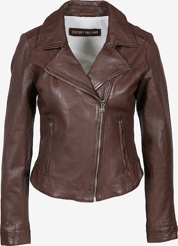 FREAKY NATION Between-season jacket 'Runa-FN' in Brown: front