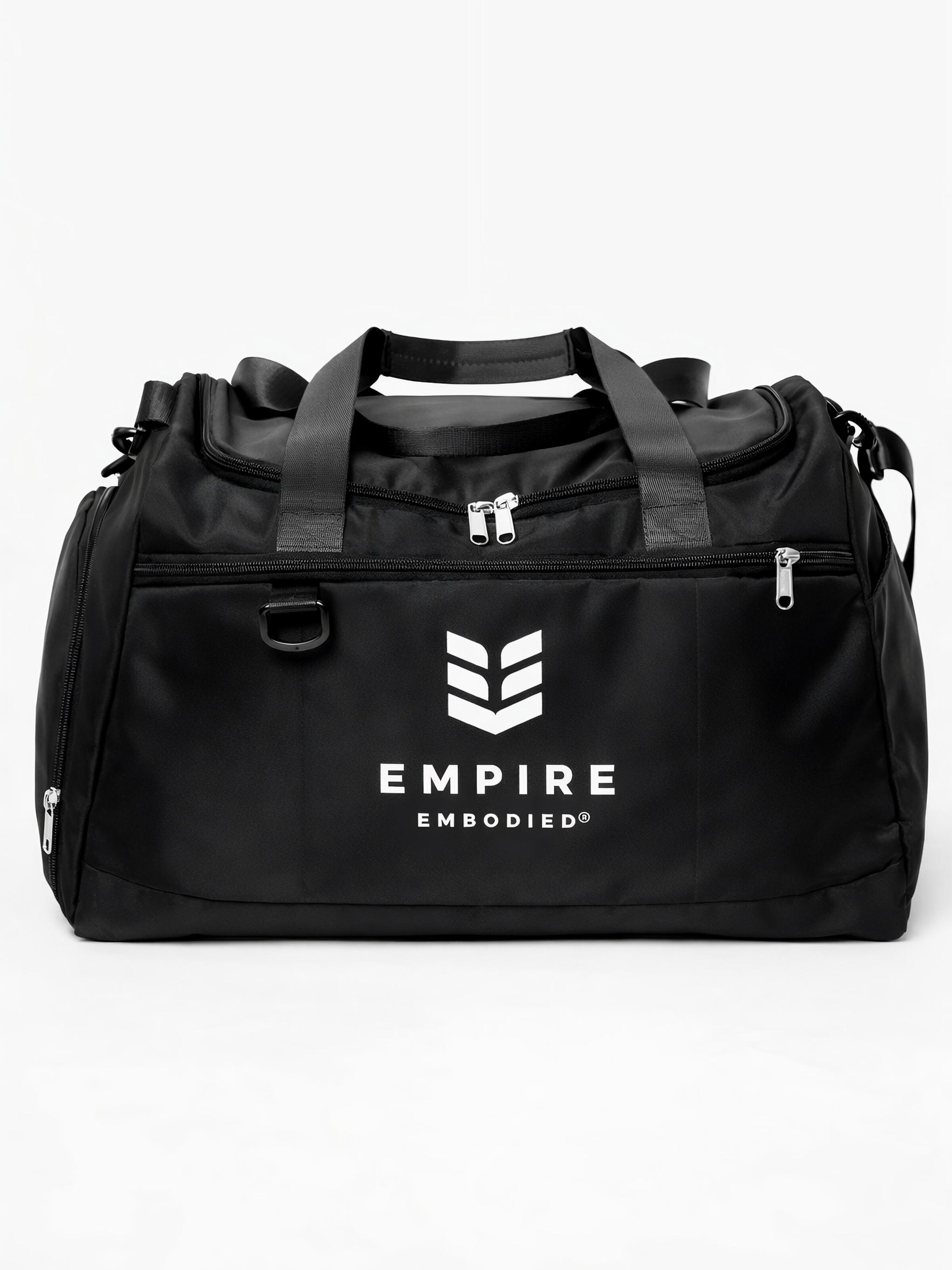Empire Embodied Athletic Gym Bag 'Urban Fitness Duffel Bag' in Black: front