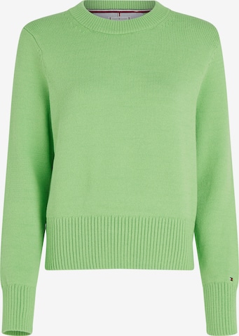 TOMMY HILFIGER Trui in Groen: voorkant