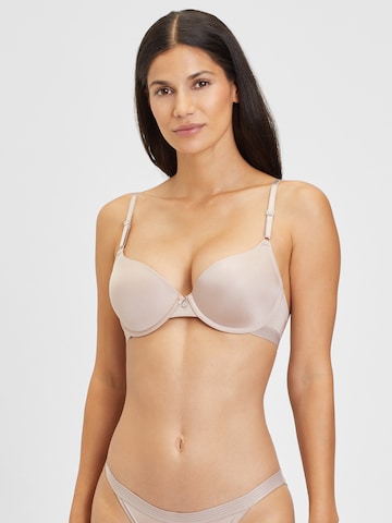 s.Oliver T-shirt Bra in Brown: front